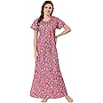 Soulemo Women Cotton Floor Length Nighty 1633