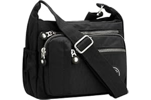 YYW Womens Multi Pocket Casual Cross Body Bag Travel Bag Messenger Handbag for Shopping Hiking Daily Use