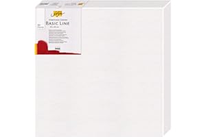 KREUL 648080 - Solo Goya 3D Stretched Canvas Basic Line, châssis 80 x 80 cm, Extra Profond env. 3,8 cm, 100% Coton 4 Fois apprêté, pour Huile, Acrylique et Gouache