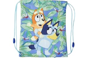 STOR Mochila porta merienda para niños y niñas - bolsa de cuerdas para merienda infantil - bolsa saco para el almuerzo de Bluey