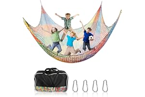 MENAYODA Filet d'escalade pour terrain de jeu irisé 2 x 3 m