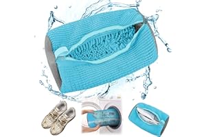 EUIOOVM Bolsa Para Lavar Zapatillas En Lavadora Bolsa Lavadora Zapatillas 360° Bolsa de lavado reutilizable con cremallera Protege tanto los zapatos como la lavadora