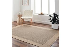 Livabliss Cairns Indoor Outdoor Rug - Large Boho Rugs for Living Room 160x213 cm Dining, Kitchen Carpet, Patterned Neutral & Coloured Rugs, Waterproof, Stain Durable - Beige and Black