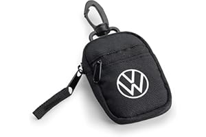 Volkswagen 1H2087402 etui na klucze, czarne z logo VW i ochroną RFID, ochrona Keyless Go