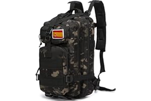 GUJOIN Mochila De Pesca De 20 Litros Impermeable De Nailon Duradera,Mochila Deportiva Táctica Militar Al Aire Libre Mochilas De Senderismo Casual