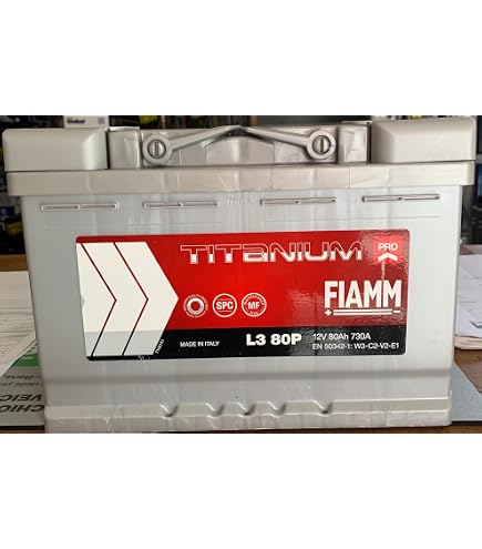 Batteria Auto FIAMM L3 80P Titanium Pro – 80Ah, Spunto 730A, Dimensioni 278x175x190 Mm