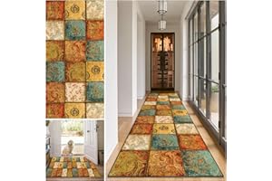 LZREXNVOFXG Alfombra de Pasillo Larga 40 x 120 cm Alfombra Cocina Lavable Antideslizante Alfombras de área Felpudo Entrada Absorbente Alfombra Corredor Pasillo para Entrada Puerta Lavanderia Salón Dormitorio