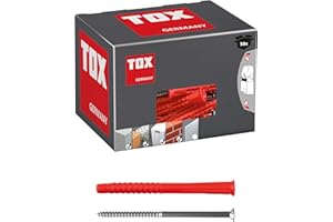 TOX Cheville universelle pour cadre Constructor 6 x 50 mm + vis, chev, se noue ou se dilate automatiquement, 50 pièces dans un carton, 022102081