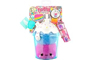 Fluffie Stuffiez Small Collectible Plush - Boba Drink - Surprise Reveal Unboxing -Huggable Ultra Fluff DIY Plush from the Treats Family - Tactile Play and Fidget - For Kids Ages 4+