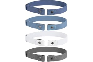 Nogeqi 4 stycken utan spänne barnbä pojkar, elastiskt bä barn stretchbä justerbart osynligt för barn pojkar flickor