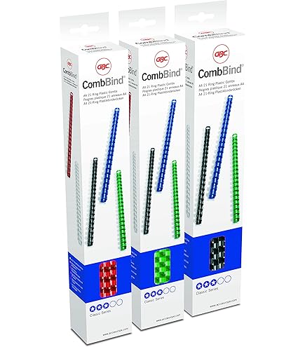 OFFICE PRODUCTS 20240815-01 plastic bindruggen 100 stuks DIN A4 8 mm (45 pagina's) bindingskammen plastic binding | kunststof | kleur: blauw