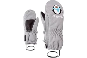 Ziener Baby LE ZOO MINIS Glove rękawice narciarskie/do sportów zimowych | ciepłe, oddychające, szare (light melange), 104