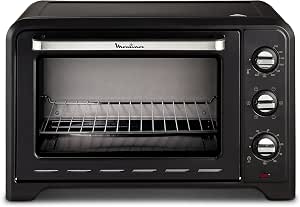 Moulinex OX4648 Optimo Forno Elettrico Ventilato 33 Litri, Potenza 1600 W,  Max 120°C, Forno per Pizza, Carne, Pesce, Dolci, Fornetto Elettrico, 6  Modalità di Cottura, Timer, 2 Accessori : Amazon.it: Casa e cucina