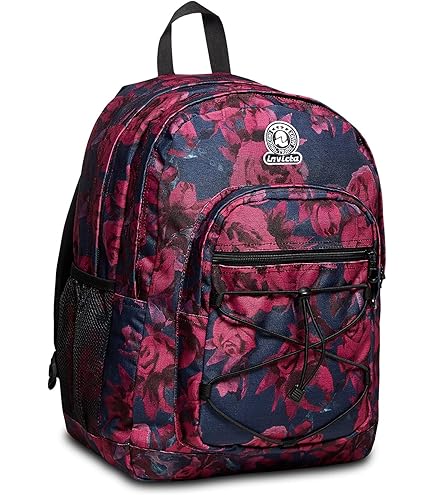 Portapenne Invicta Round Plus Viola - Bustina Scuola Con Elastici E Taschina Zip | Accessorio Zaino - Foto 10