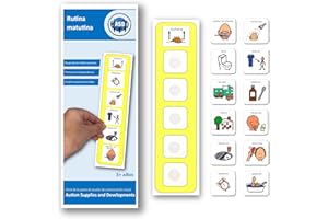 Autism Supplies and Developments- Plastica Visual Morning Routine (Spagnolo), AM_ES