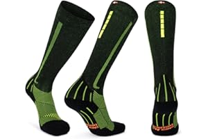 DANISH ENDURANCE Chaussettes de Compression 21-26 mmHg, Récupération Musculaire, Chaussettes de vol avec soutien gradué, anti-transpirant, Pour Hommes et Femmes, Unisexes, Lot de 1 ou 2