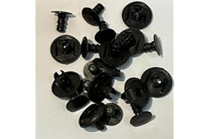 Tuqiang 10 pezzi Rivets en plastique pour voitures Clip de rivet Fixation de doublure d'aile Rivet de fixation de carrosserie Fixation Universal Car Lock (stile 82)