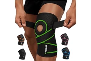 DINGIRA Kniebandage Damen & Männer – Verstellbare, atmungsaktive Bandage für Knieschmerz, Meniskus, Arthrose – Kniestütze, Knie Bandage, Knee Support, Knee Brace, Kniebandagen