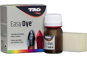 TRG the One - Tinte para Calzado y Complementos de Piel | Tintura para zapatos de Piel, Lona y Piel Sintética con Esponja aplicadora | Easy dye, 25 ml
