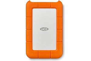 LaCie Rugged USB-C 2TB External Hard Drive Portable HDD – USB 3.0 compatible, Drop Shock Dust Rain Resistant, for Mac and PC Computer Desktop Workstation Laptop, Orange