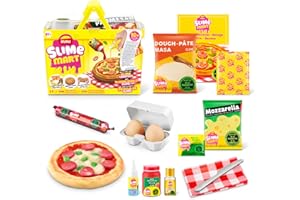 Slime Mart Small Basket by ZURU, Compound Slime Toy, Arts & Crafts for Kids and Kidults, Soft Slime Making Kit - Slime Kit for Girls Ages 6-10, Pizza