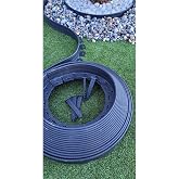 Garden Moda &Ccedil;im Ayırıcı 20 Metre Siyah &Ccedil;im Sınırlayıcı Taş Toprak Ayıracı &Ccedil;im Ayracı &Ccedil;im Ayırıcı Bariyeri