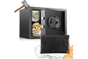 Bisofice Wodoodporny sejf o pojemności 25 l z zamkiem szyfrowym, mały sejf na amunicję, pieniądze, biżuterię, dokumenty, leki