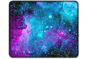 ITNRSIIET Tapis de Souris Gaming Tapis Souris avec Bord Cousu et Base en Caoutchouc Antidérapante, Surface Spéciale Texturée Résistant à Usure, 260 x 210mm Epaisseur 3mm,Galaxie nébuleuse