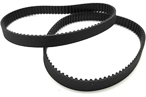 Turmberg3D GT2 courroie synchrone/dentée 2GT-10 Largeur: 10mm - Longueur: 380mm - 2 pièces - Cordon de tension en fibre (380mm)