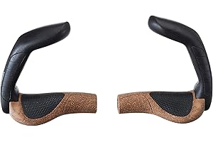 Ergon - GP5 Ergonomische Lock-on Fahrradgriffe mit extra-langem Bar-End | Regular kompatibel | Für Touring & Trekking Bikes | Large | Biokork