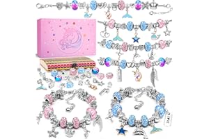 BIIB Einhorn Geschenke für Mädchen, Ostergeschenke Bastelset Kinder, Schmuck Basteln Mädchen Geschenke 5-12 Jahre, Bastelset Kinder ab 6 Jahre, Weihnachtsgeschenke für Kinder