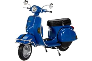 NewRay Motorbike 42215 - Vespa P200E 1978 Fedele Riproduzione, Scala 1:12, Die Cast, Azzurro