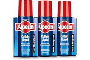 Alpecin Coffein Liquid 3 x 200 ml | Lozione anticaduta Uomo per la naturale crescita dei capelli | Per capelli forti e folti | Alpecin Lozione per capelli Uomo