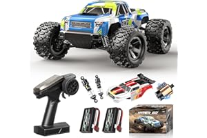 Cirmine Voiture Télécommandée Adulte 1:18 4x4 Off-Road 36 km/h Tout-Terrain Étanche, Camion RC Léger avec Amortisseurs Hydrauliques, Double Carrosserie, Batterie 7.4V 1500mAh et Télécommande 2.4GHz