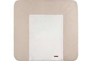 BO Baby's Only - Baby Wickelauflagenbezug 75x85 cm - Bezug für Wickelauflage Classic - Strickbezug für Wickelunterlage - Aus Baumwolle - Sand