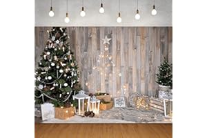 BUTEN Rustikaler Weihnachtshintergrund aus Holz für Fotografie, 2,8 x 1,5 m, Weihnachtsbaum-Hintergrund, Winter, Kinder, Neugeborene, Baby, Urlaub, Familie, Portrait, Fotohintergrund