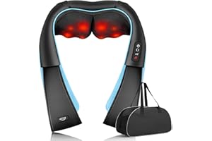 ‎ALLJOY ALLJOY Nackenmassagegerät Shiatsu Massagegerät Elektrisch mit Wärmefunktion, Schulter Massagegeräts für Rücken, Beine, Füße, Rückenmassagegerät für Haus Büro, Geschenke für Männer Frauen