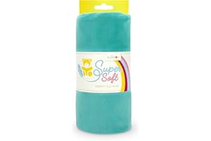 kullaloo Tessuto di peluche in microfibra, linea: SHORTY, metraggio 75x100cm, colore: verdepetrolio, lunghezza del pelo: 1,5 mm, certificazione EN71-3 e EN 71-9