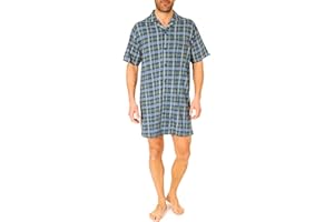 Normann Care Herren Pflegenachthemd Kurzarm, 53045