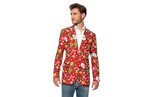 SUITMEISTER Giacche di Natale da uomo con stampe diverse – Brutto Natale maglione costumi