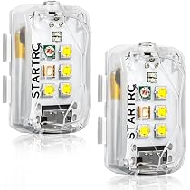 Acheter 8 couleurs télécommande lumière stroboscopique LED lampe d'avertissement Drone lumière stroboscopique moto feu arrière pour voiture moto vélo RC Drone Flash