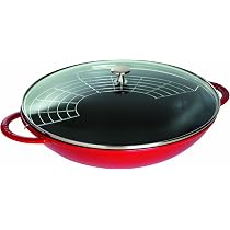 Poêle Wok En Fonte Krustenzauber - Compatible Induction, Gaz Et BBQ - 28 Cm - Sans Revêtement