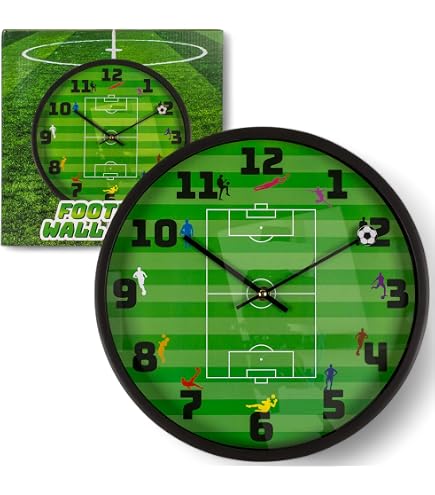 K&L FC Bayern München Wanduhr – 30 Cm, Schwarz-weiß-rot, Lautlos, Mit Mia San Mia Schriftzug, Offizielles Lizenzprodukt