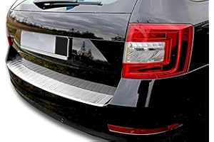 Recambo Boot Sill Protector, Stainless Steel Matte, Compatible with Skoda Octavia 3 Estate Facelift 2017-2020, Premium Quality