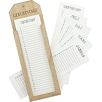 FRANK FLECHTWAREN Memoboard Geburtstage