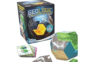 Thinkfun Geologic World Changing Logic Puzzle gra dla dzieci i dorosłych w wieku 8 lat - STEM Toy [Amazon Exclusive]