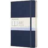 Moleskine Cahier Art Album De Croquis - Carnet Dessin 19x19 Cm, 88 Pages, Papier Ivoire 120g/m² - Idéal Crayons, Fusain, Stylos