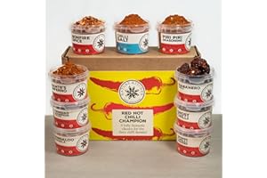Nature Kitchen The Chilli Selection Gourmet Gift Set. 9X Spicy Chillies and Blends for Spicing Up Your Daily Dishes. Includes Ghost Chilli, Trinidad Scorpio, Chipotle, Habanero + Scoville Scale