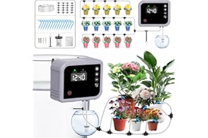 YAHAMOO Bewässerungssystem Automatische Bewässerung Zimmerpflanzen, 350 Automatische Bewässerung Modi Tröpfchenbewässerung System für Indoor, Garten, Balkon Pflanzen, für bis zu 15 Topfpflanzen