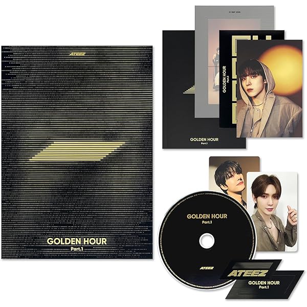 ATEEZ GOLDEN HOUR : Deel.4 13e mini-album met tracking verzegelde ATZ